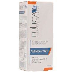 تصویر فولیکا RX سرم تقویت کننده و حجم دهنده موی آقایان 60 میل Aminex Forte 