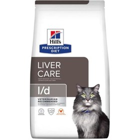 تصویر غذای خشک گربه بالغ هیلز مدل Liver Care مراقبت از کبد با طعم مرغ Hill's Adult Liver Care l/d ™ Cat Dry Food With Chicken 1.5kg