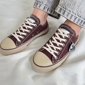 تصویر کتانی زنانه آل استار ساق کوتاه رنگ قهوه ای 