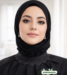 تصویر یقه حجاب شومیزی ملائکه 