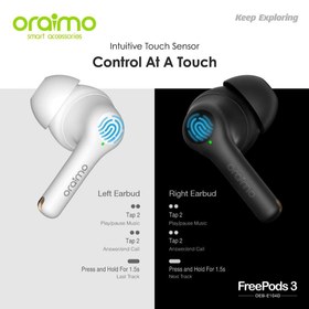 تصویر هدفون بی سیم ارایمو FreePods 3  _ OEB-E104D ا Oraimo FreePods 3 Wireless Headphone Oraimo FreePods 3 Wireless Headphone