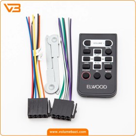 تصویر پخش خودرو بلوتوث دار مدل EL-1020 برند ال فود پنل ثابت EL-1020 model EL-1020 bluetooth car radio of Elfood brand fixed panel