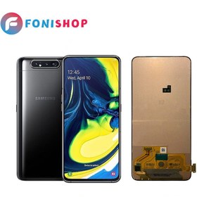 تصویر ال سی دی گوشی سامسونگ A80/A805 - مشکی / بافریم / شرکتی ا LCD Samsung A80/A805 LCD Samsung A80/A805