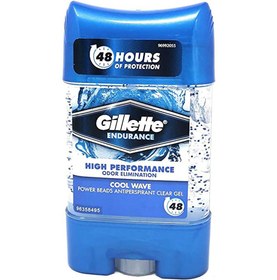 تصویر دئودورانت ژله ای ایندورنس کول ویو ژیلت Gillette endurance clear gel deodorant