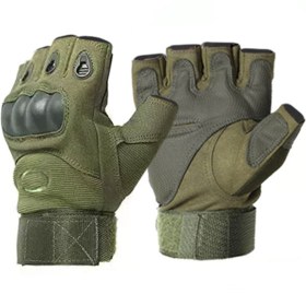 تصویر دستکش تاکتیکال نیم پنجه اوکلی مدل OAKLEY Gloves 005 - سبز ا oakley-005 oakley-005