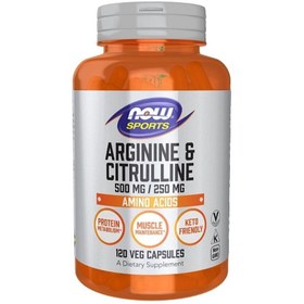 تصویر آرژنین و سیترولین ناو NOW Arginine and Citrulline 