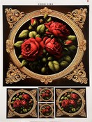 تصویر ترانسفر طرح گل کد 3293 