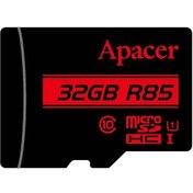 تصویر کارت حافظه microSDHC اپیسر مدل AP32G کلاس 10 استاندارد UHS-I U1 سرعت 85MBps ظرفیت 32 گیگابایت 