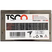 تصویر پاور کامپیوتر تسکو مدل TSCO ATX600W ظرفیت ۶۰۰ وات 