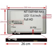 تصویر ال ای دی لپ تاپ 15.6 BOE نازک مات 30 پین FHD-IPS 