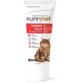 تصویر خمیر تائورین گربه یوروپت 100 گرم - اورجینال Europet Taurine Paste For Cat 100g