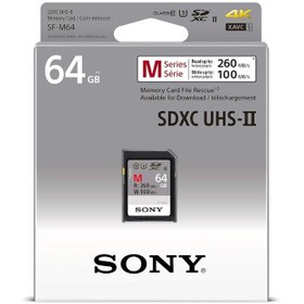 تصویر کارت حافظه سونی Sony 64GB SF-M UHS-II Sdxc Memory Card 