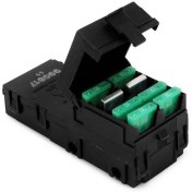 تصویر جعبه فیوز کالسکه ای (زیر باتری) 6 فیوزه پژو 405 پارس سمند ایساکو شرکتی اصل 2080201399 