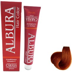 تصویر رنگ مو آلبورا مدل carasa شماره 4.4 حجم 100 میلی لیتر رنگ شاه بلوطی متوسط ALBURA PROFESSIONAL COLOR