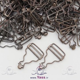 تصویر سگک سارافون فلزی دودی مسی (بسته 100 عددی) 