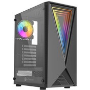 تصویر کیس کامپیوتر لاجی کی C311B RGB Mid Tower مشکی LogiKey C311B RGB Mid Tower Black Computer Case