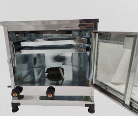 تصویر تنور گازی متوسط نیمه استیل 