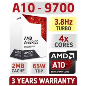 تصویر پردازنده CPU AMD A10-9700 Bristol Ridge AM4 ا AMD A10-9700 Bristol Ridge AM4 CPU AMD A10-9700 Bristol Ridge AM4 CPU