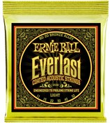 تصویر Ernie Ball Everlast Light Coated 80/20 Bronze Acoustic Guitar Strings 11-52 Gauge 