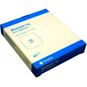 تصویر پانسمان فوم بیاتین نقره کلوپلاست سایز ۱۰*۱۰ بدون چسب 