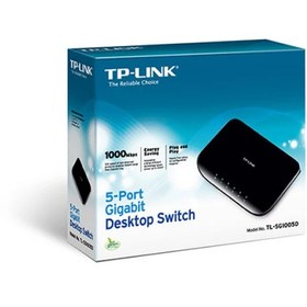 تصویر سوییچ تی پی لینک مدل TL SG1005D Switch TP LINK TL SG1005D 5 Port