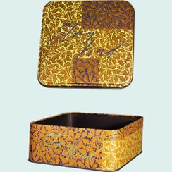 تصویر باکس هدیه فلزی مربع سایز 16 – 6006 