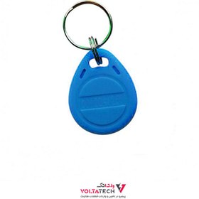 تصویر تگ RFID 13.54 MHz آبی مدل جاسوئیچی 
