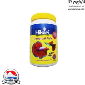 تصویر غذای ماهی میکروپلت هیکاری مدل تروپیکال فیش 150 گرم Hikari teropical fish 150gr