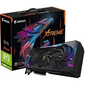 تصویر گیگابایت مدل AORUS GeForce RTX 3090 XTREME 24G حافظه 24 گیگابایت GIGABYTE GV-N3090AORUS-X-24GD AORUS GeForce RTX 3090 XTREME 24G Graphics Card