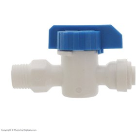 تصویر شیر و سه راهی ورودی پلاستیکی تصفیه آب 