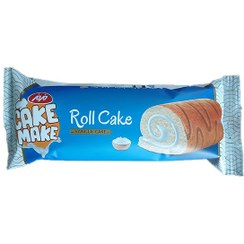 تصویر رول کیک وانیلی CAKE MAKE مزمز 70 گرمی 