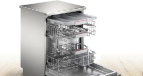 تصویر ماشین ظرفشویی بوش 13 نفره SMS4HMI26M نقره سری 4 BOSCH SMS4HMI26M Dishwasher 13 Place 5 Programmes