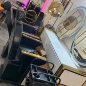 تصویر میز میکاپ آینه و کنسول آرایشگاه تجهیزات آرایشگاهی 