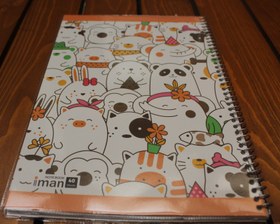 تصویر دفتر ۴۰ برگ طلقی برند ایمان 