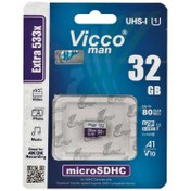 تصویر کارت حافظه microSDHC ویکومن مدل 533X کلاس 10 استاندارد UHS-I U1 سرعت 80MBps ظرفیت 32 گیگابایت 