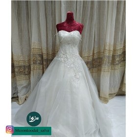 تصویر لباس عروس پر دار 17 