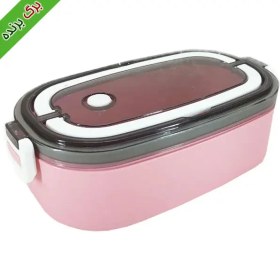 تصویر ظرف غذا لانچ باکس مدل یک طبقه دسته دار ظرفیت 500 میلی لیتر lunch box 500ml