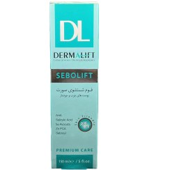 تصویر فوم شستشوی صورت مناسب پوست چرب و جوشدار درمالیفت مدل سبولیفت Dermalift Sebolift Cleansing Syndet Foam For Oily & Acne Prone Skin