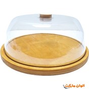 تصویر کیک خوری چوبی درب اکرولیک 