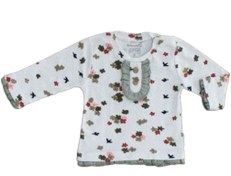 تصویر بلوز آستین بلند نوزادی دخترانه طرح سولین به آوران behavaran 