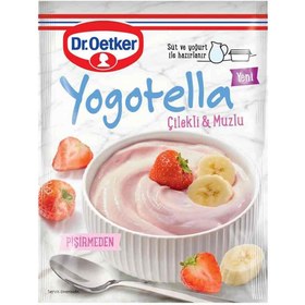 تصویر دسر دکتر اوتکر Dr. Oetker Çilek ve Muzlu با طعم توت فرنگی و موز 68 گرم 