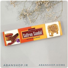 تصویر عود دستساز بودای صندل زعفران (Saffron Sandal) برند ناندیتا : ۵۰ گرمی NANDITA Saffron Sandal 50gr