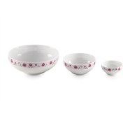 تصویر سرویس چینی زرین 6 نفره پیاله پینک رز (13 پارچه) Zarin Iran ItaliaF Pinkrose 13 Pieces Porcelain Bowl Set