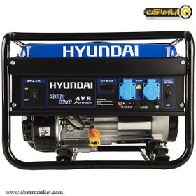 تصویر موتور برق هیوندای 3کیلو وات مدلHG5360-PG Hyundai generator 3kw model HG5360-PG