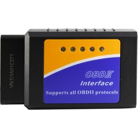 تصویر دستگاه دیاگ خودرو بلوتوثی OBDII ELM327 