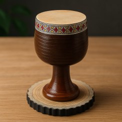 تصویر ماکت دکوری چوبی مدل تنبک 