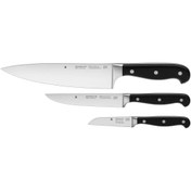 تصویر چاقو آشپزخانه 3 پارچه دبلیو ام اف مدل WMF Set of kitchen knives SPITZENKLASSE Plus 