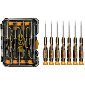 تصویر ست پیچ گوشتی 7 عددی اینکو Ingco HKSD0718 Ingco HKSD0718 Screwdriver Set 7 PCS