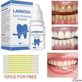 تصویر قطره سفید کننده دندان لانبنا LANBENA سفید کننده و تقویت دندان کاهش دهنده جرم دندان جلوگیری از مشکلات دهان و دندان 