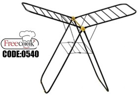 تصویر بند رخت فلزی (رنگ استاتیک) - مشکی 